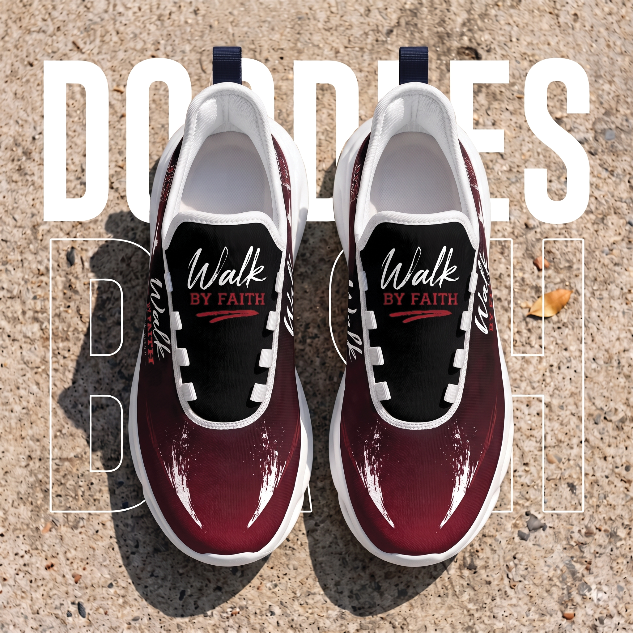 Custom Walk By Faith Unisex Sneakers, Christian Max Soul Shoes