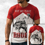 Not My First Rodeo All-Over Print Shirt, Cowboy Rodeo Shirt
