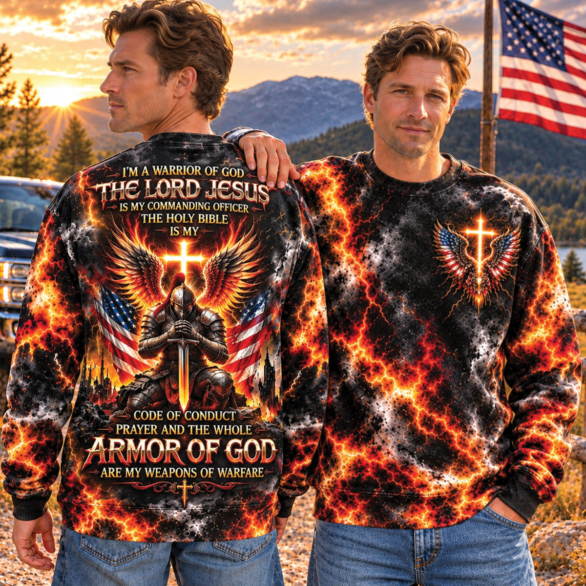 I'm a Warrior of God Armor of God Christian All Over Print Shirt