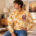 Jesus I Am With You Always Gold Tie Dye Christian All Over Print Shirt