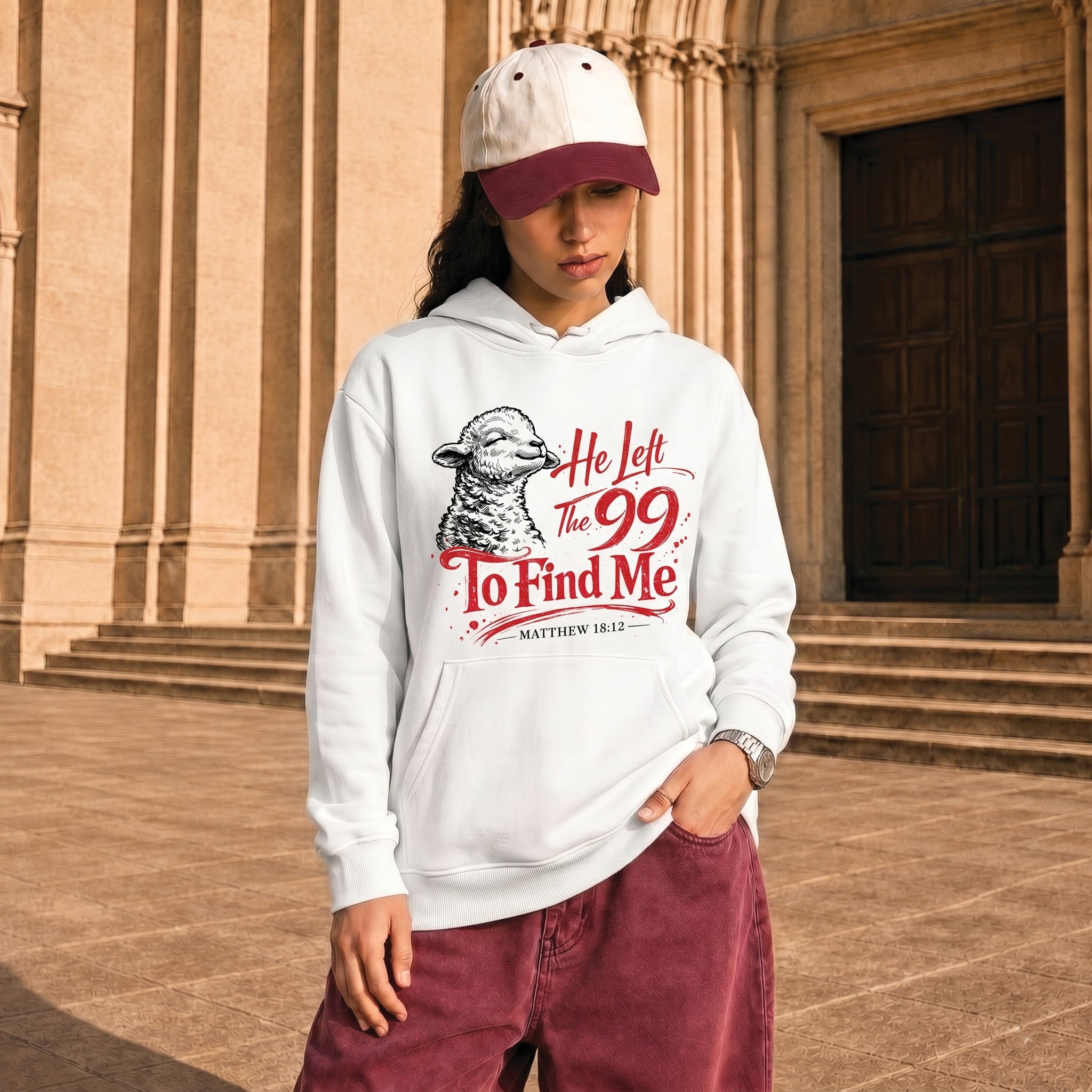 He Left the 99 to Find Me Christian Shirt, Matthew 18:12 Bible Verse Tee