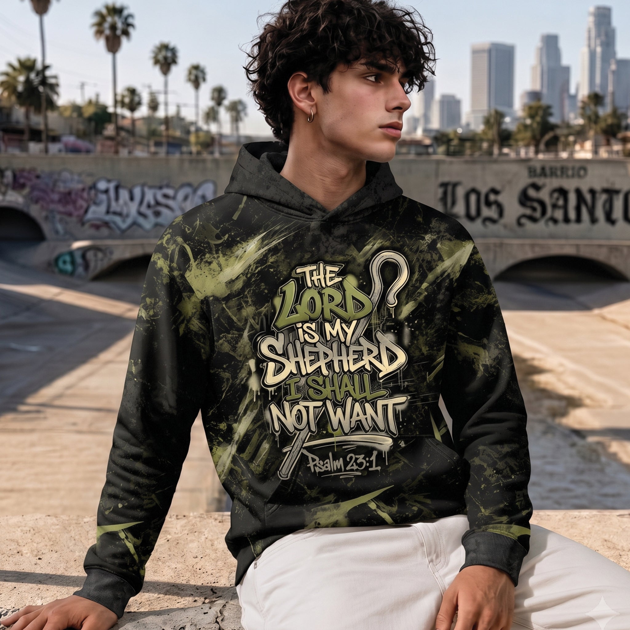The Lord Is My Shepherd Psalm 23:1 Shirt & Hoodie, Christian Streetwear