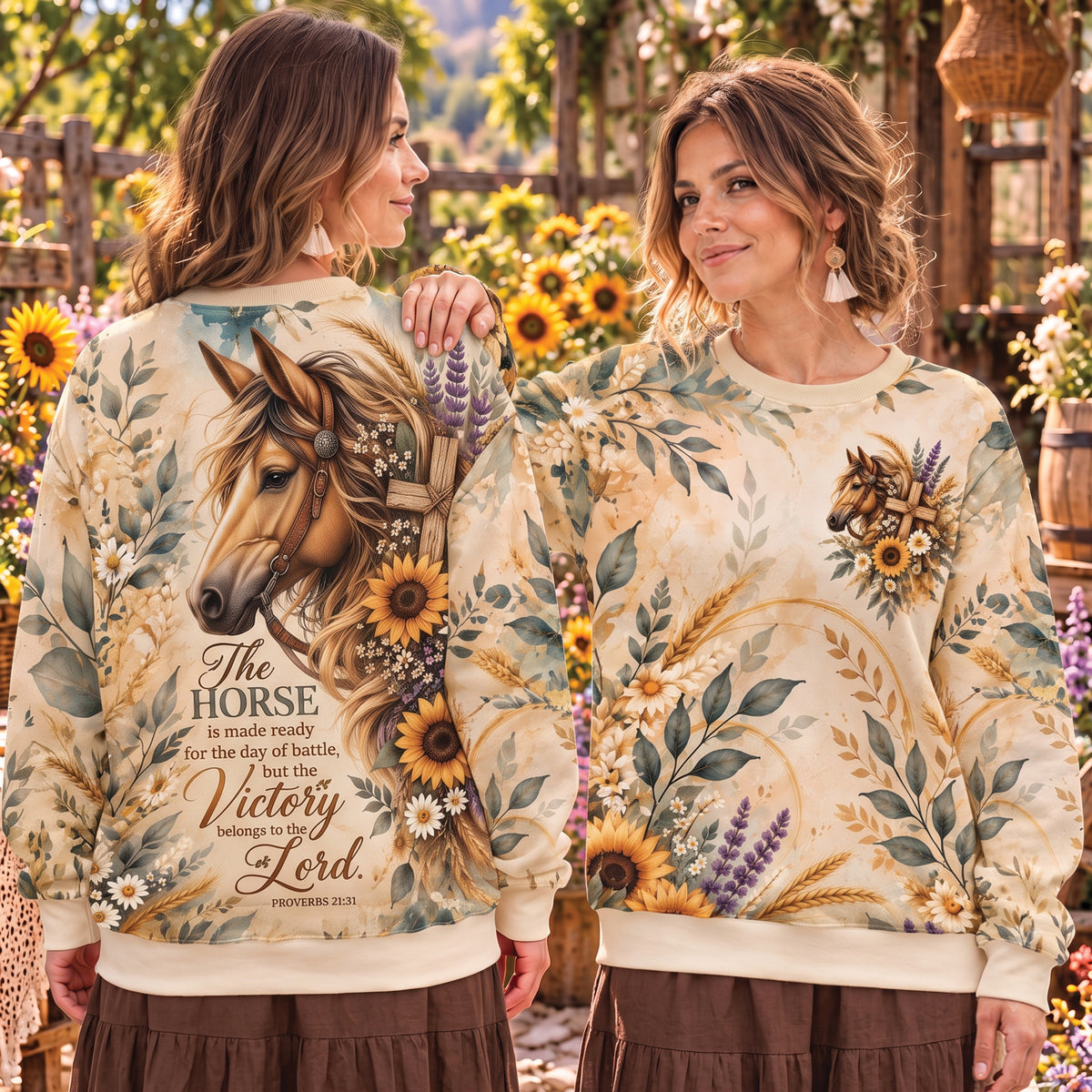 Victory Belongs to the Lord Horse Christian All Over Print Shirt