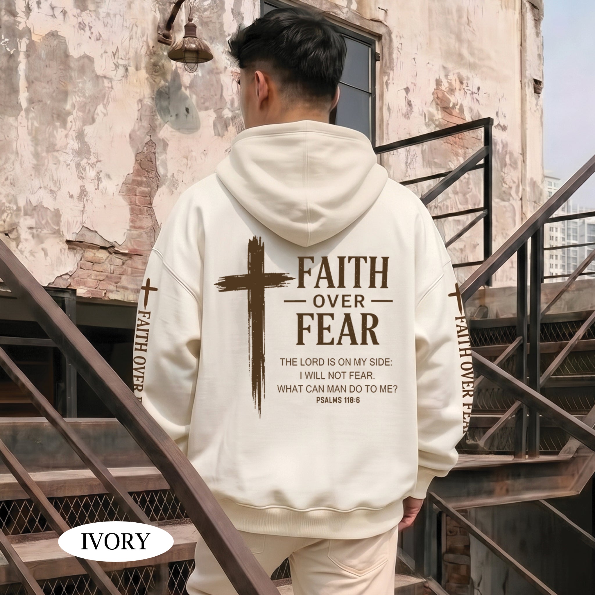 Faith Over Fear Psalms 118:6 Christian Shirt & Hoodie
