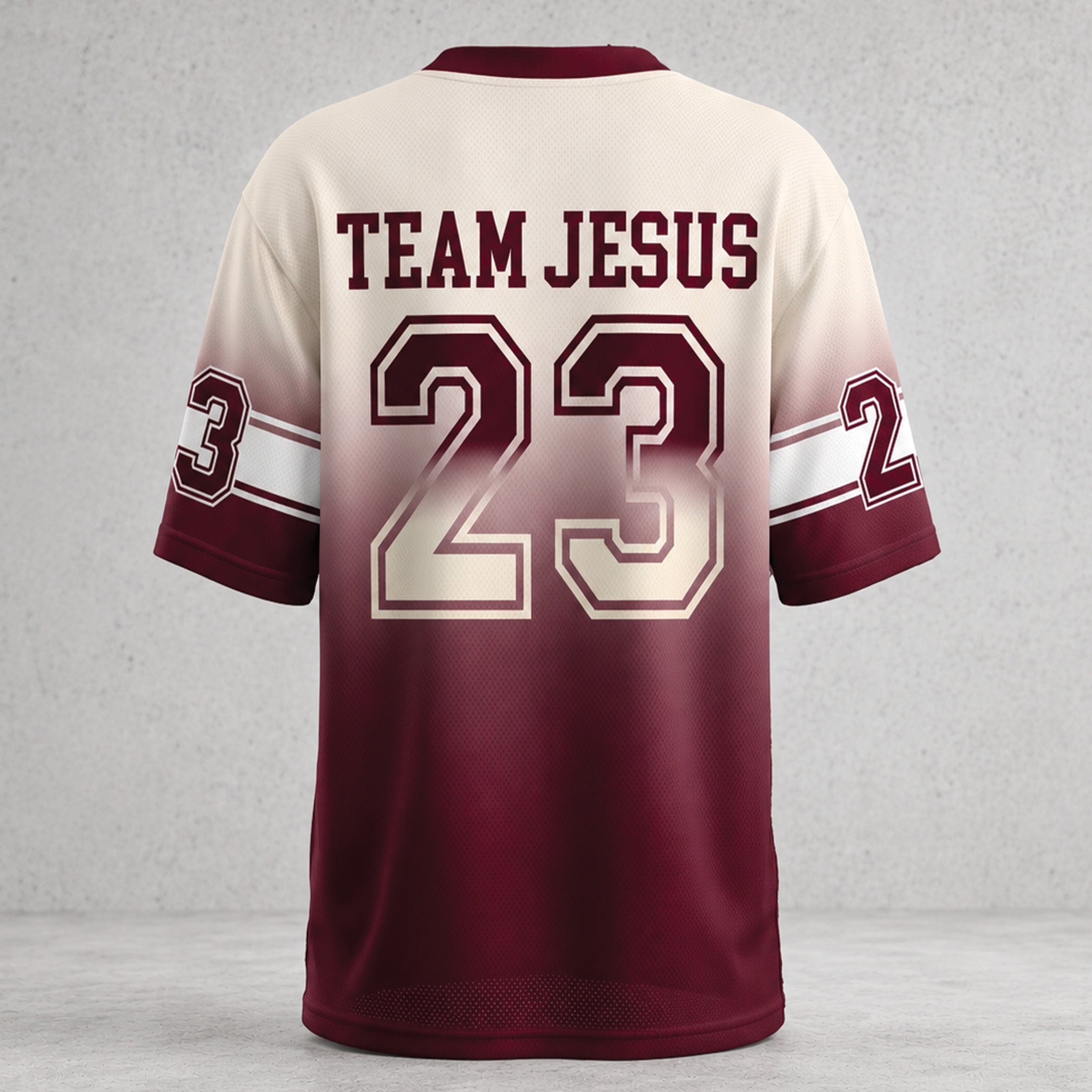 Christian Football Jersey, The Lord Is My Shepherd Faith Jersey