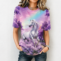 Ethereal White Horse All Over Print Shirt