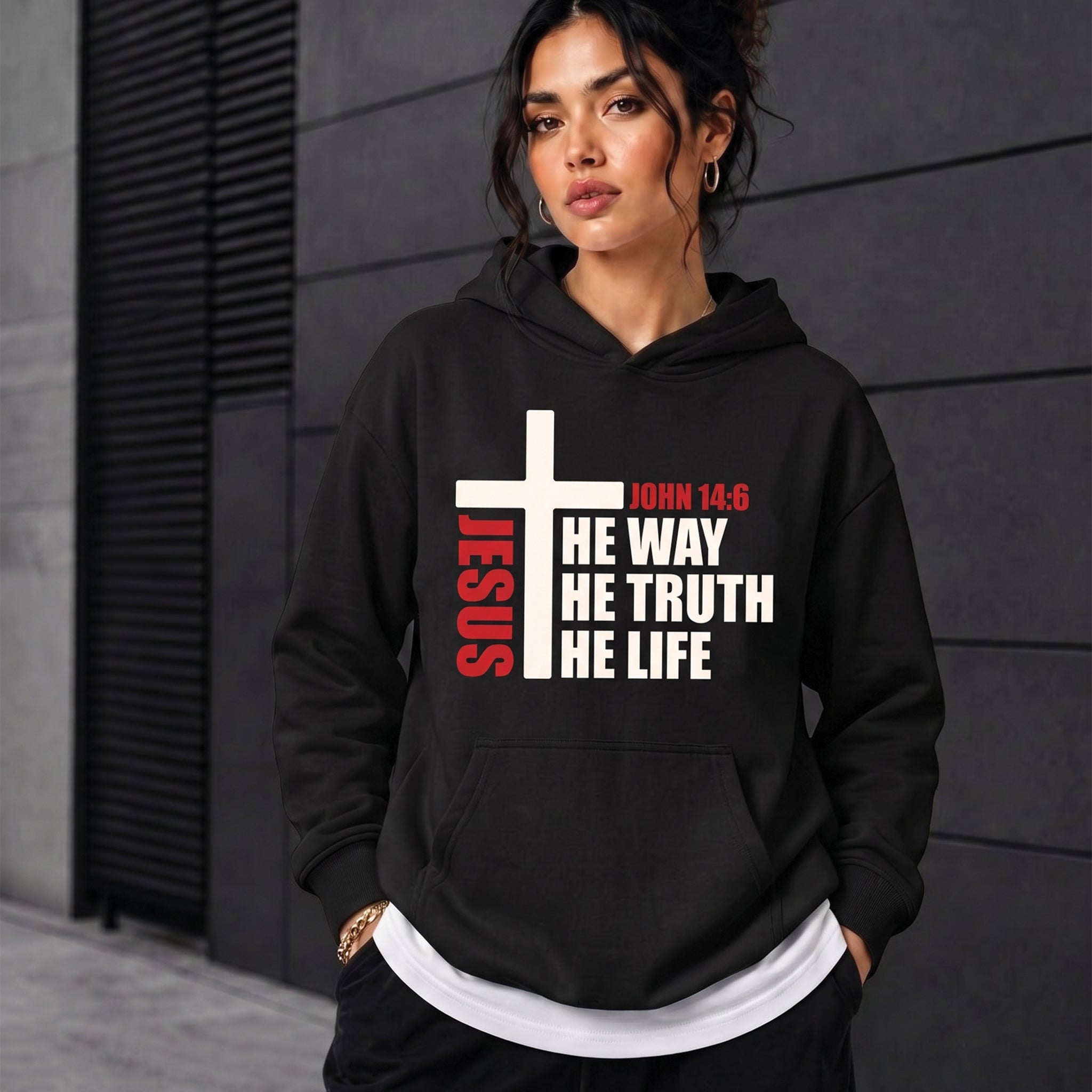 Jesus The Way The Truth The Life T-Shirt, Christian Bible Verse Tee