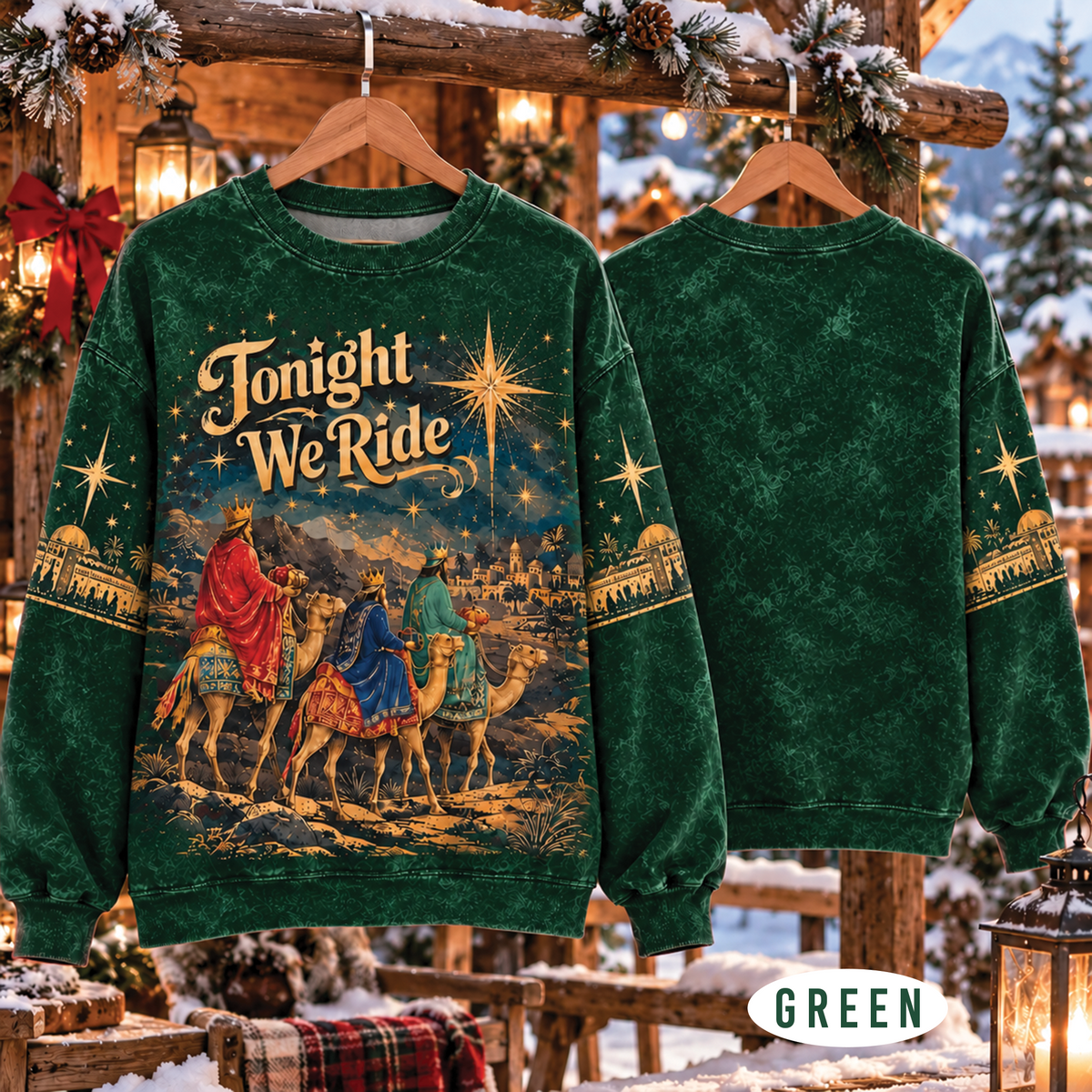 Tonight We Ride Christmas T-Shirt, Sweatshirt & Hoodie
