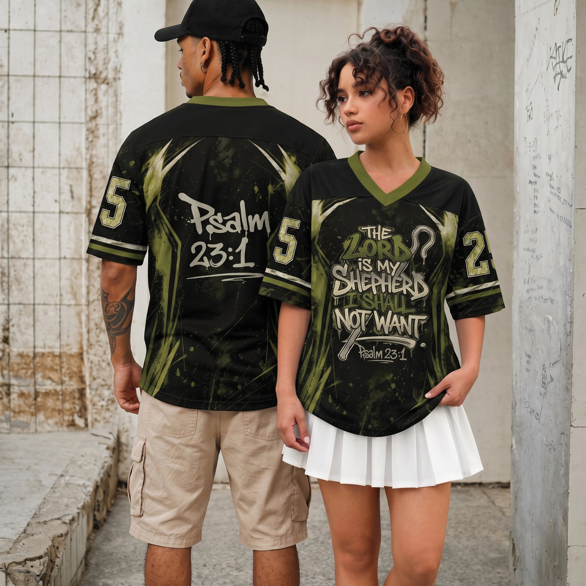 The Lord Is My Shepherd I Shall Not Want Football Jersey