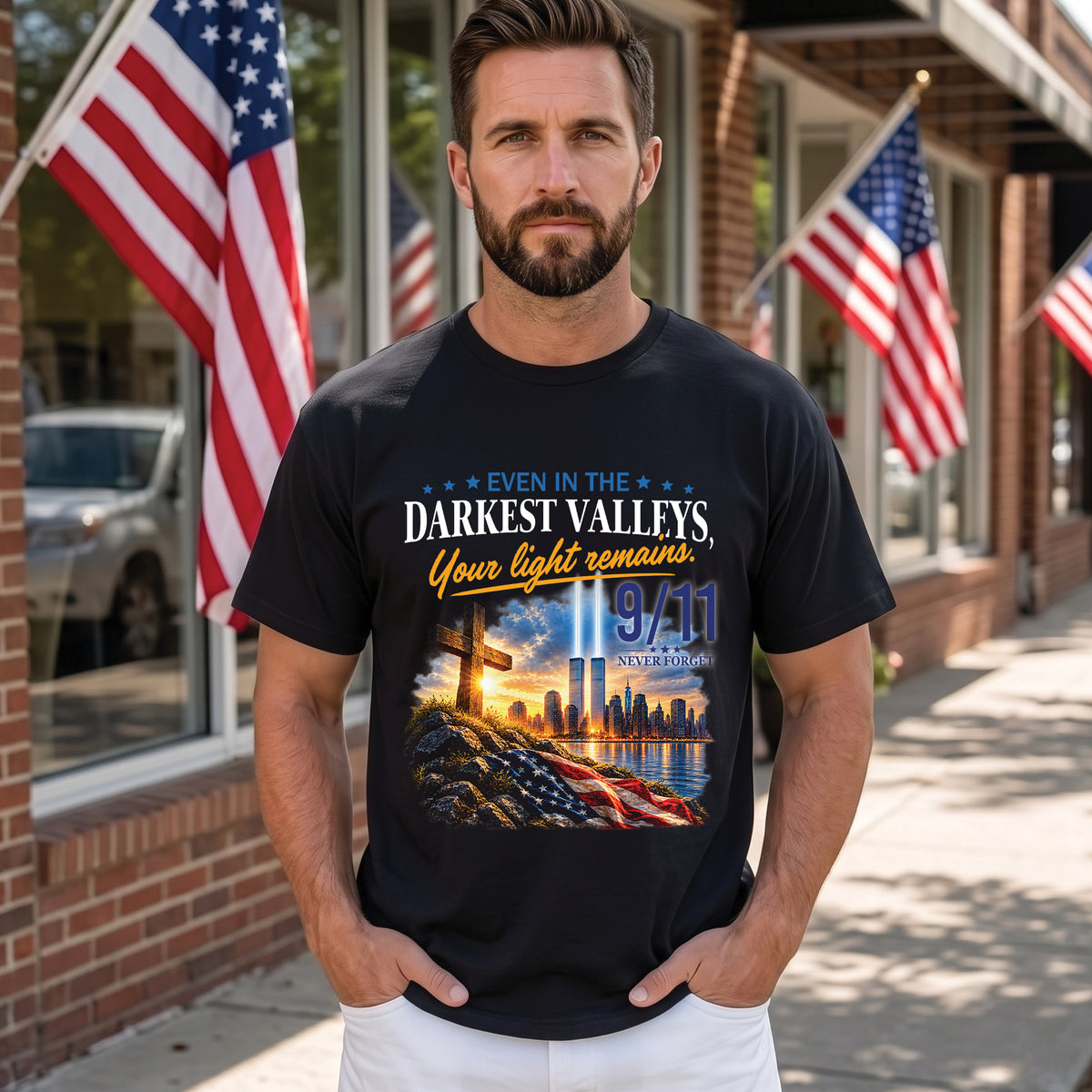 9/11 25th Anniversary Christian Shirt, Never Forget September 11 Shirt