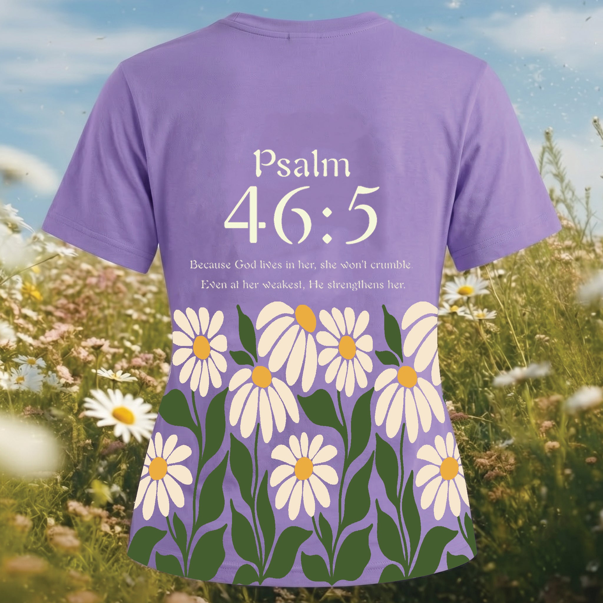 Psalm 46:5 God Lives in Her Christian Shirt, Inspirational Faith Hoodie