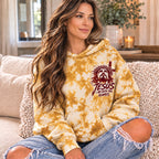 Jesus I Am With You Always Gold Tie Dye Christian All Over Print Shirt