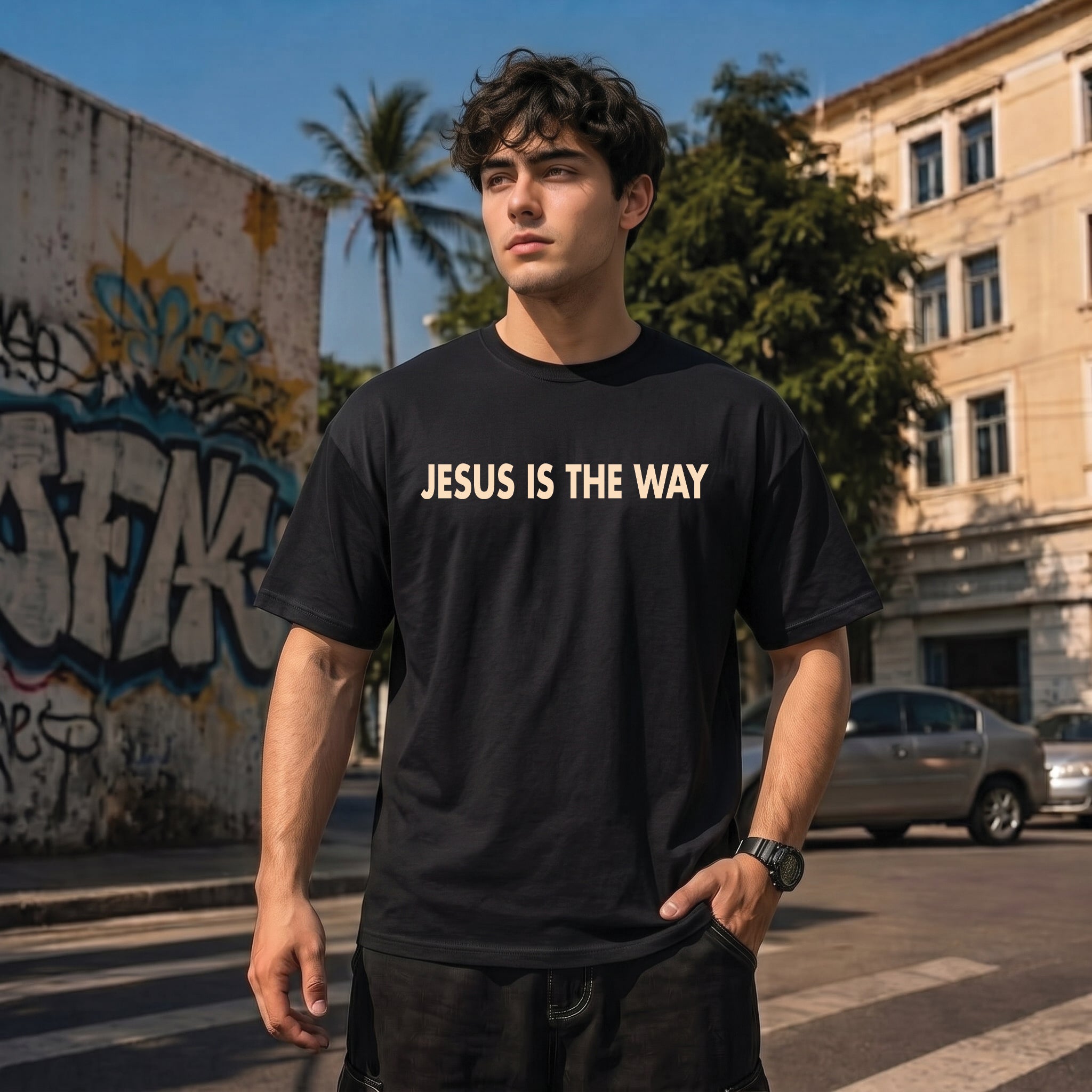 Jesus Is The Way Christian Shirt, John 14:6 Bible Verse Hoodie