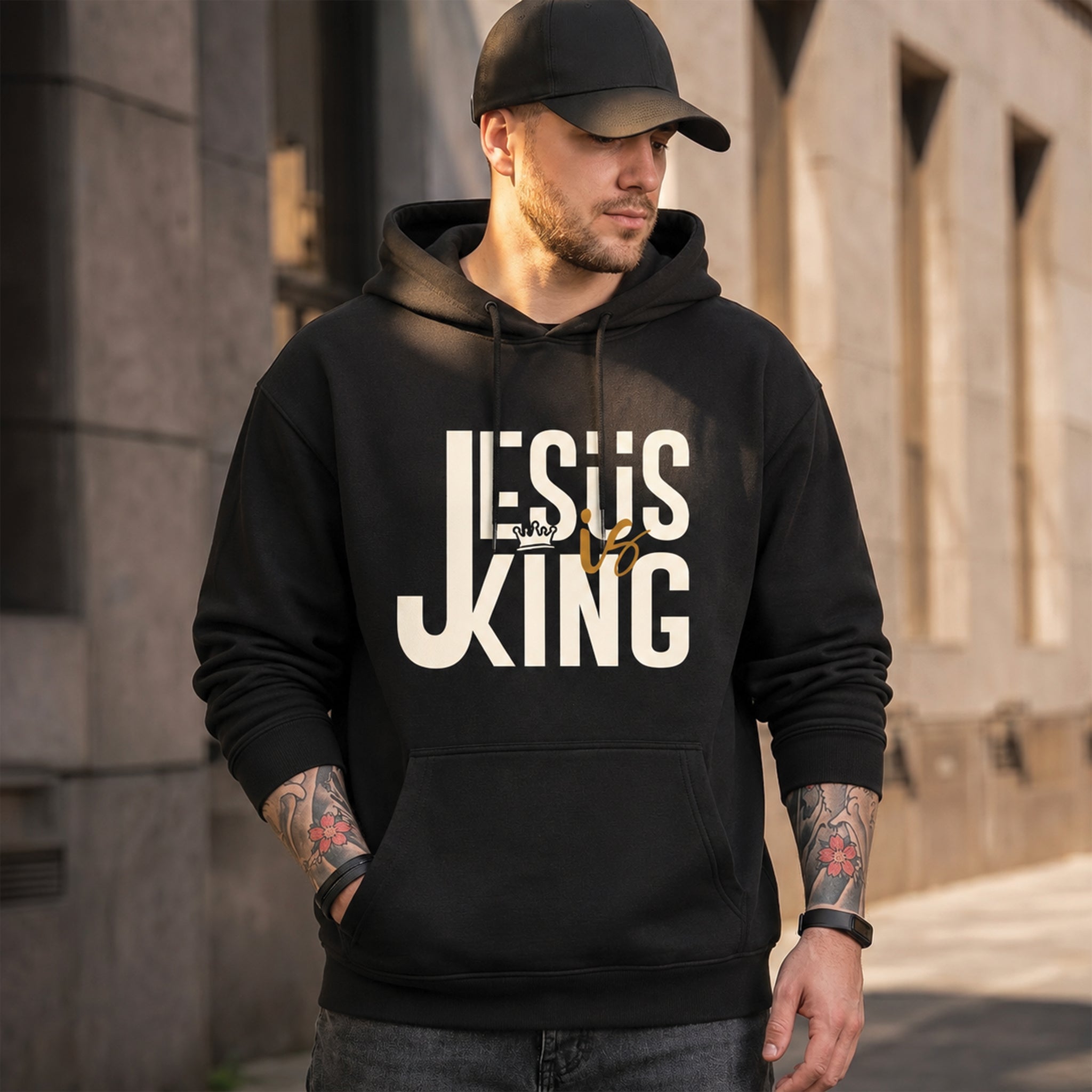 Jesus Is King Lion of Judah Unisex Shirt - Christian Hoodie Streetwear