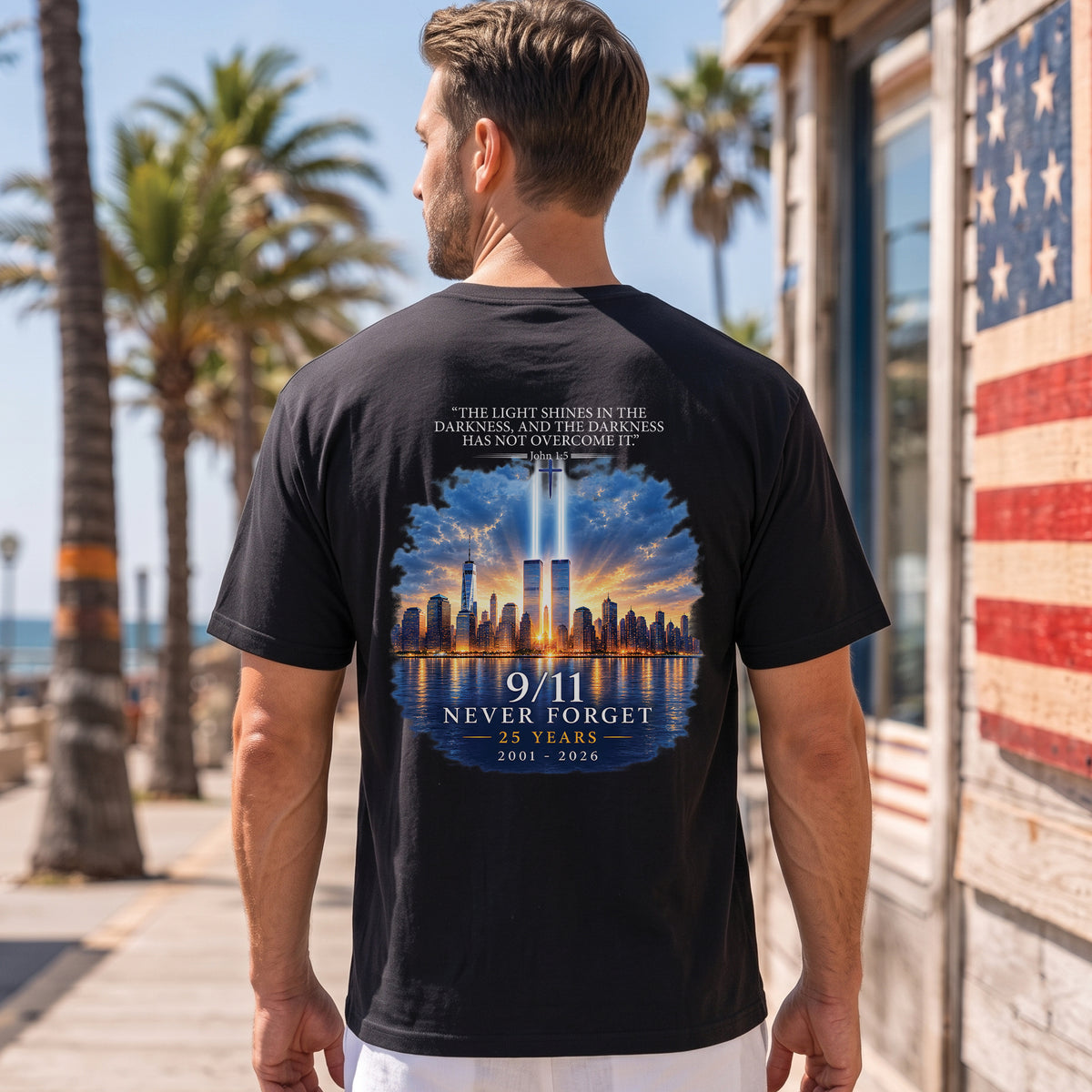 9/11 25th Anniversary Christian Shirt, Never Forget September 11 Shirt
