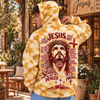 Jesus I Am With You Always Gold Tie Dye Christian All Over Print Shirt