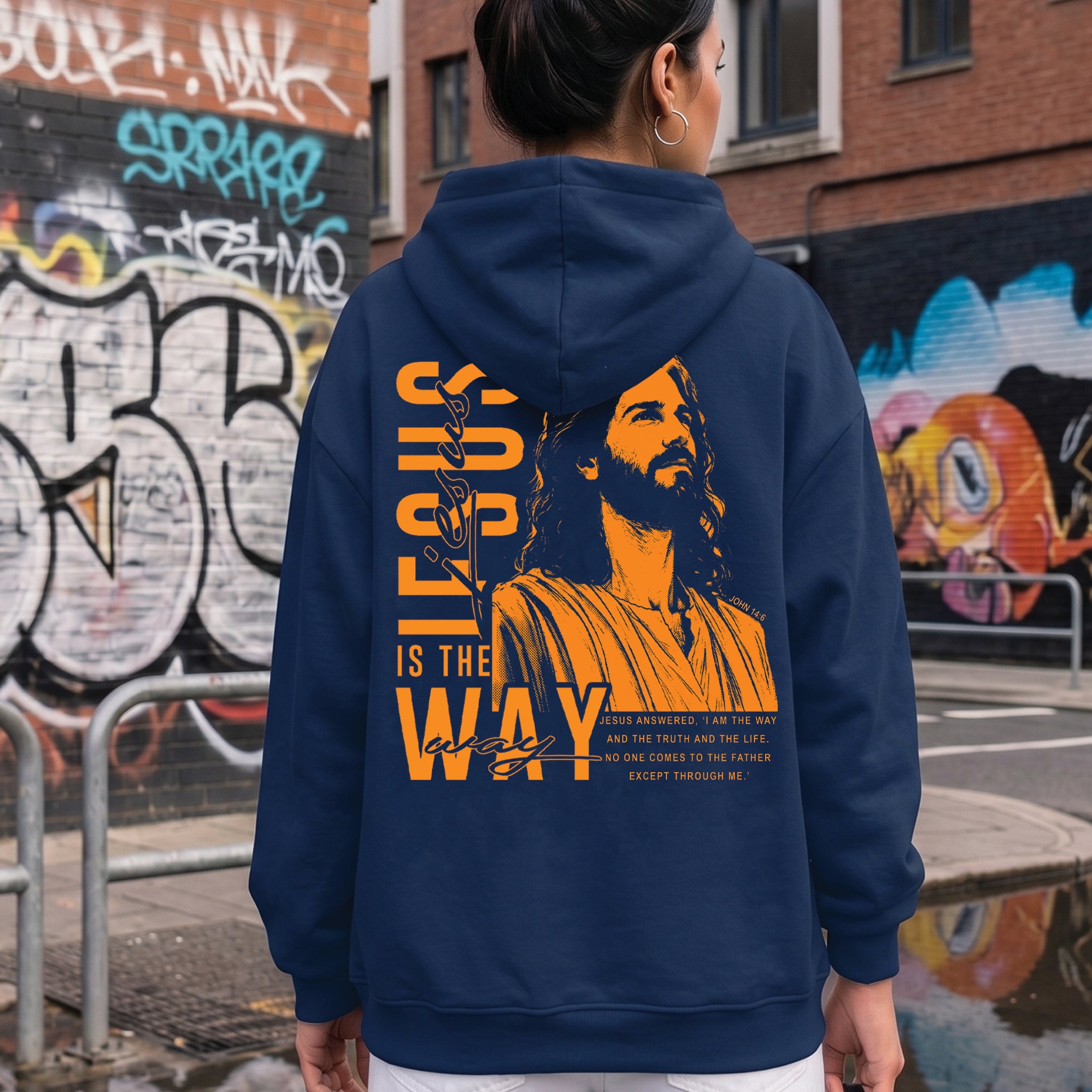 Jesus Is The Way Christian Shirt & Hoodie, Unisex Faith Streetwear