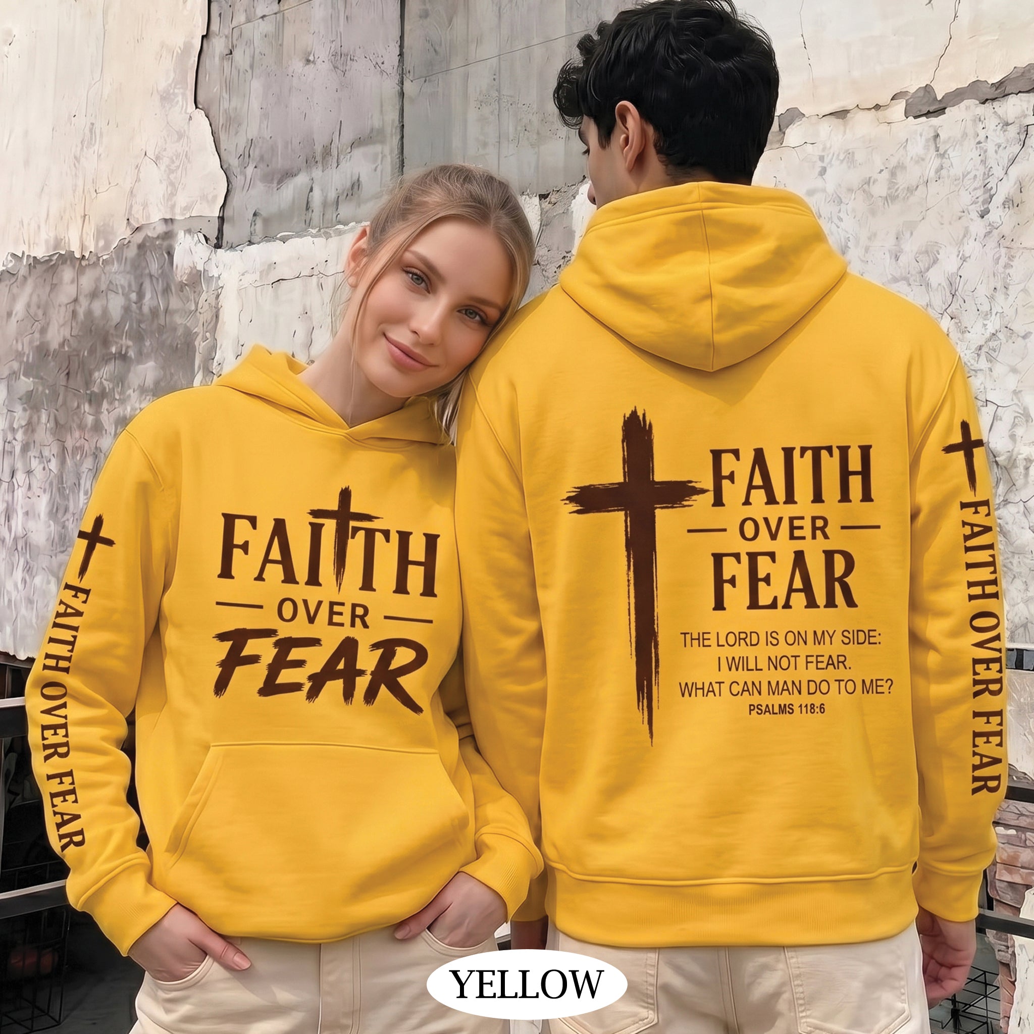 Faith Over Fear Psalms 118:6 Christian Shirt & Hoodie