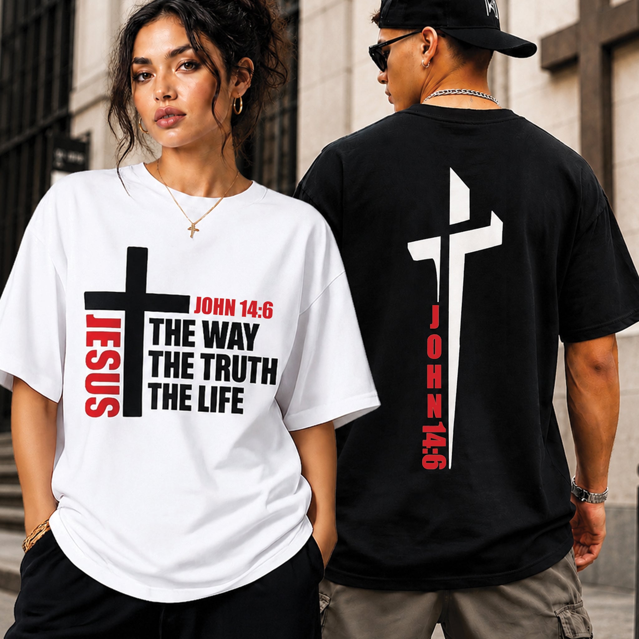 Jesus The Way The Truth The Life T-Shirt, Christian Bible Verse Tee