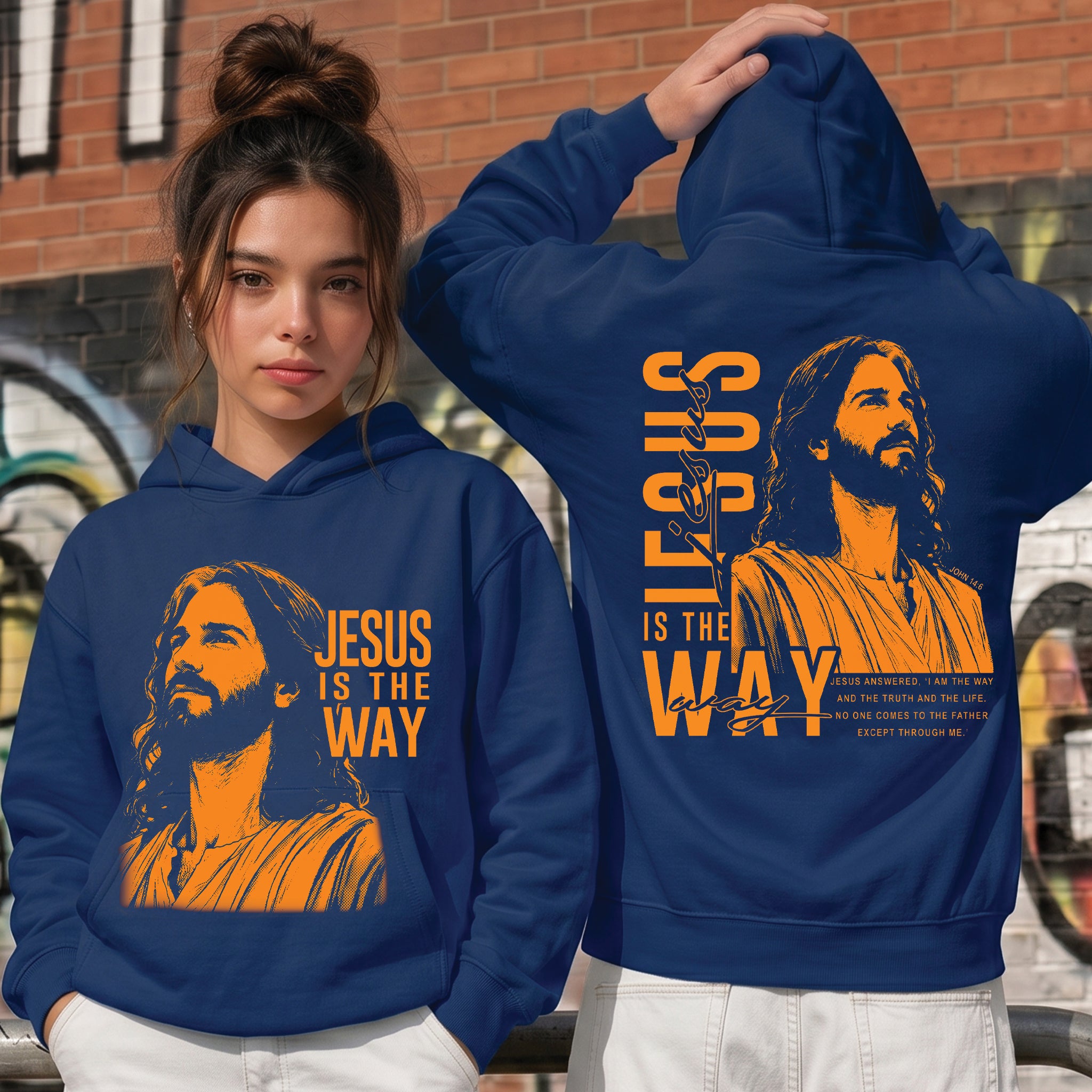 Jesus Is The Way Christian Shirt & Hoodie, Unisex Faith Streetwear