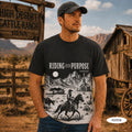 Riding With Purpose Christian All Over Print Shirt, Proverbs 19:21 Cowboy Horse Shirt