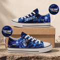 Personalized Jesus Is King Lion of Judah Canvas Sneakers