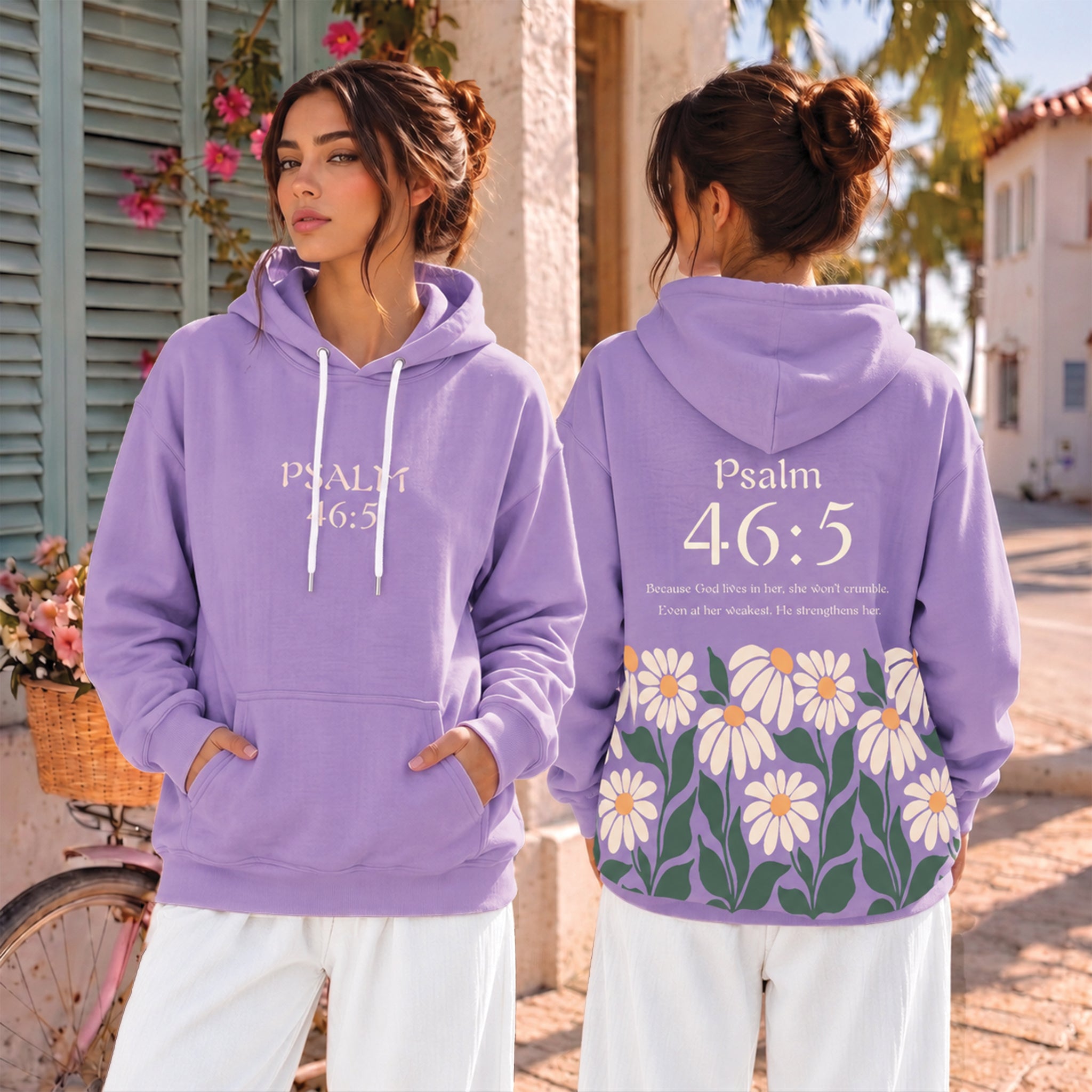 Psalm 46:5 God Lives in Her Christian Shirt, Inspirational Faith Hoodie