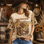 Boots Bible and Jesus Christian All Over Print Shirt, Western Cowgirl Shirt