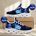 Custom Name Jesus Is King Sneakers, Christian Max Soul Shoes