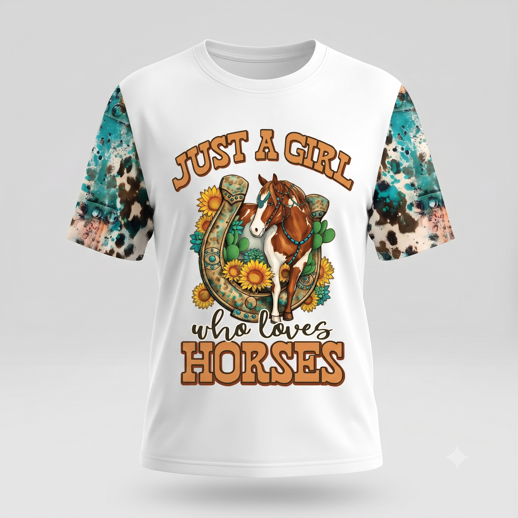 Just a Girl Who Loves Horses All Over Print Shirt, Horse Riding Shirt