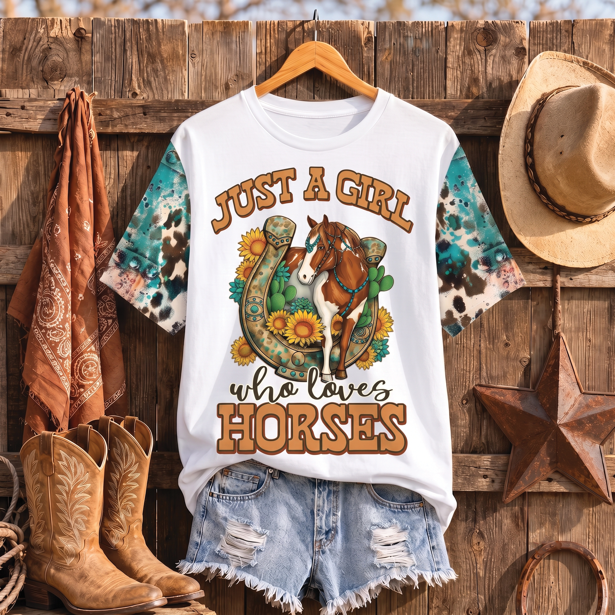 Just a Girl Who Loves Horses All Over Print Shirt, Horse Riding Shirt