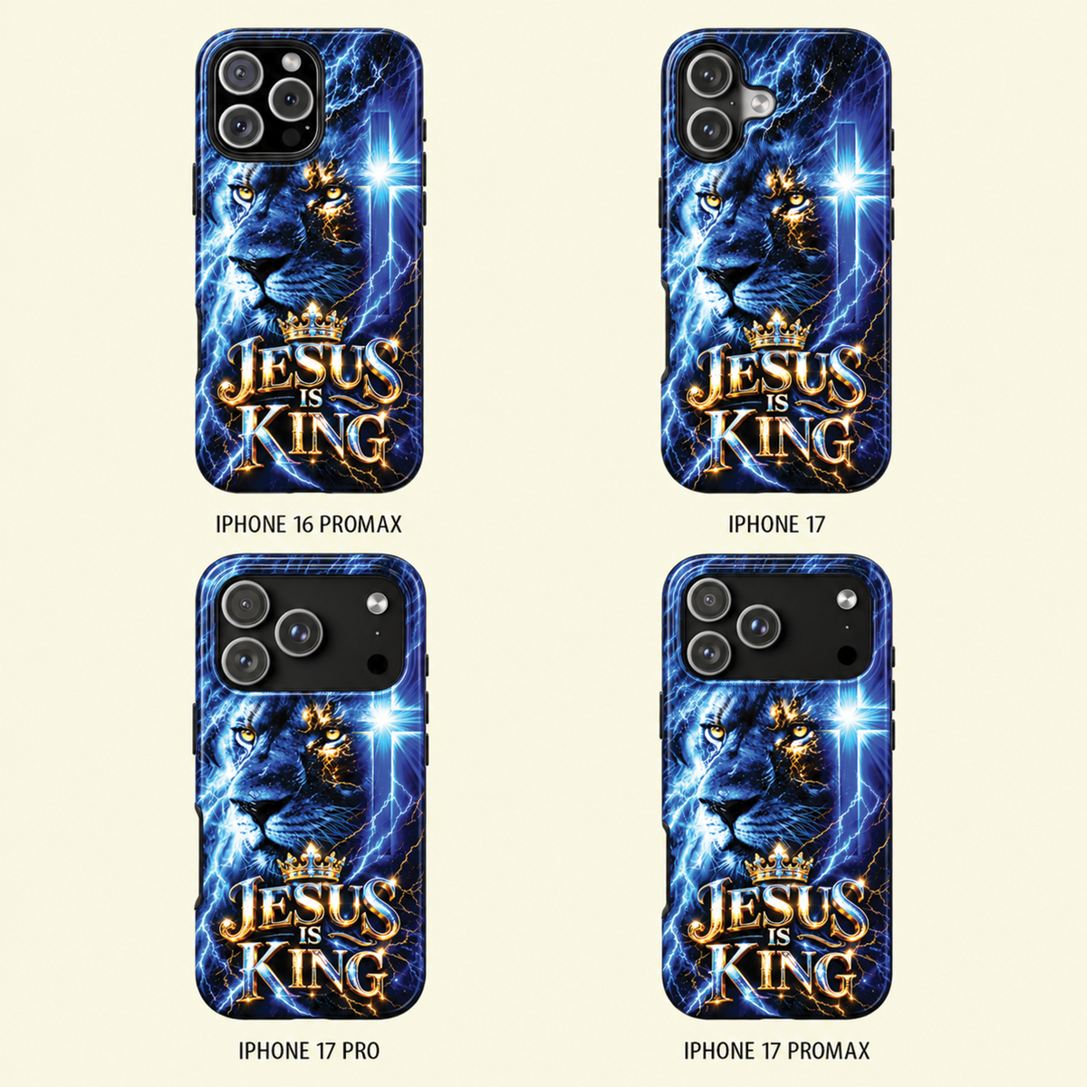Jesus Is King Lion of Judah Christian Phone Case