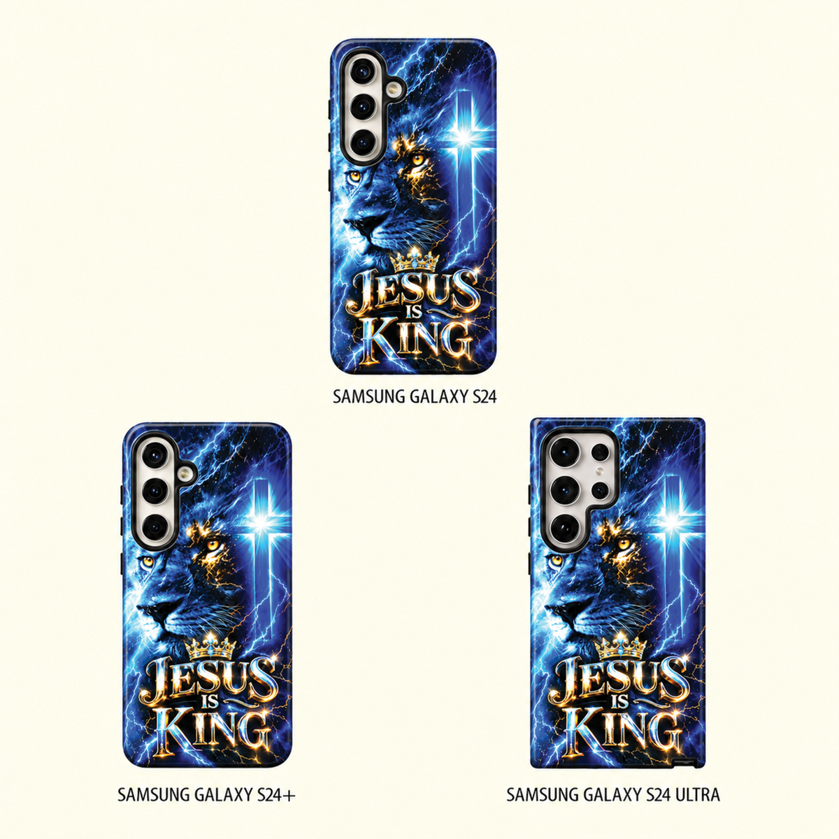 Jesus Is King Lion of Judah Christian Phone Case