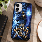 Jesus Is King Lion of Judah Christian Phone Case